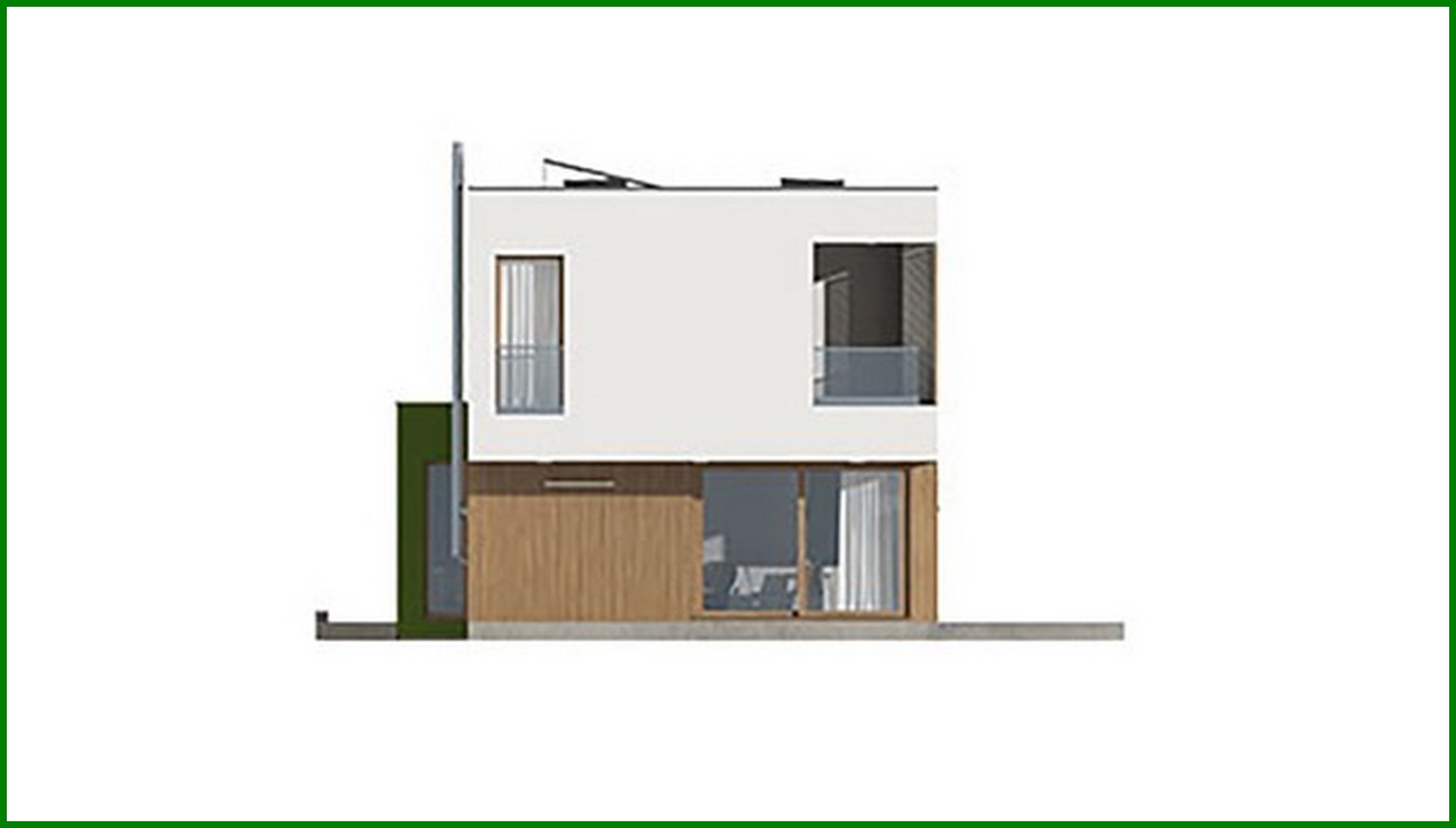 Visualization gallery - Chic two-story narrow house