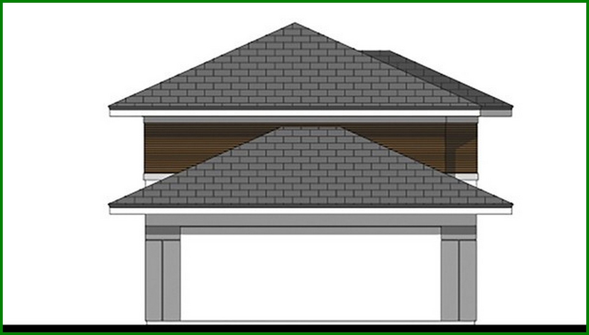 Visualization gallery - Beautiful two-story coffee color house