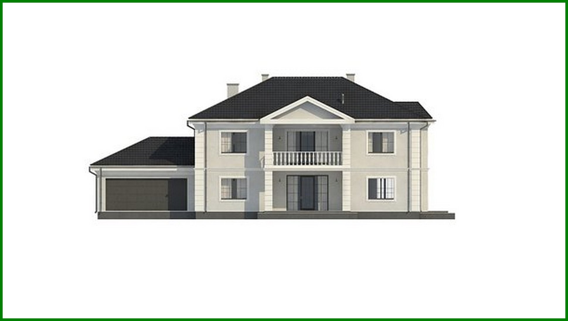 Visualization gallery - The project of the mansion in the noble style