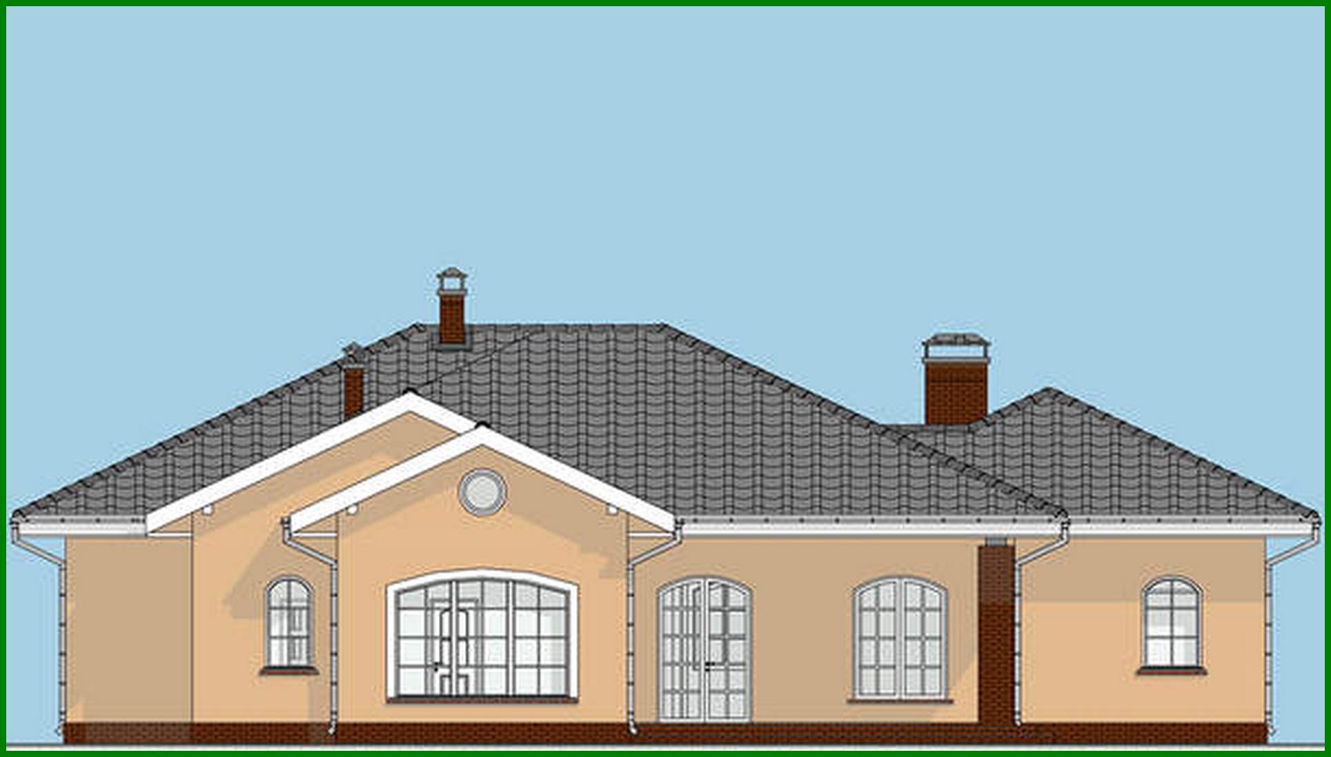 Visualization gallery - The Plan for building a one-story country house
