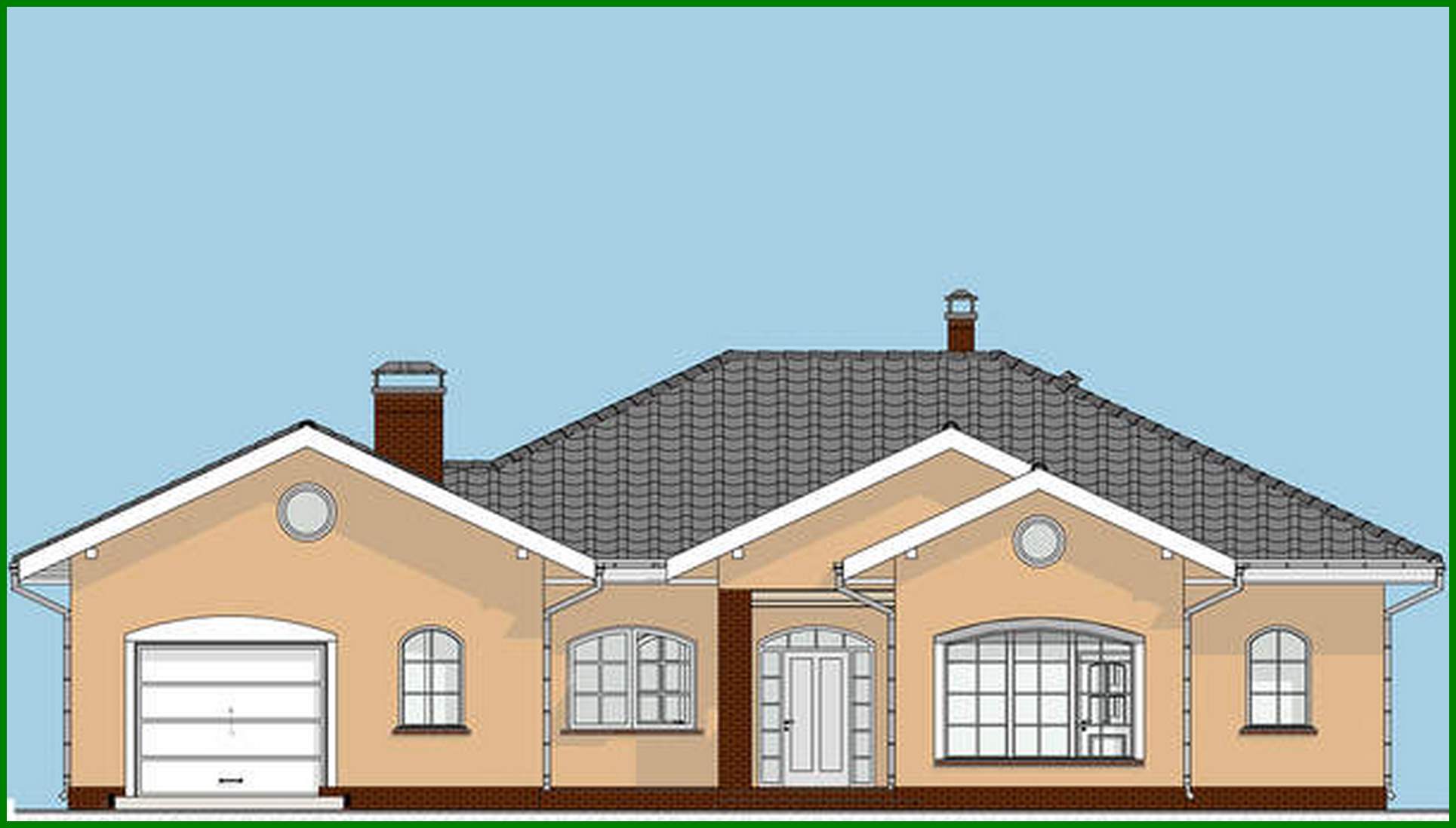 Visualization gallery - The Plan for building a one-story country house