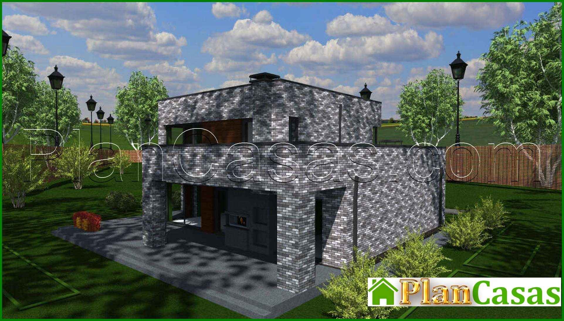 Visualization gallery - The project of a modern two-story cottage with an area of 250 square meters. m in the style of minimalism