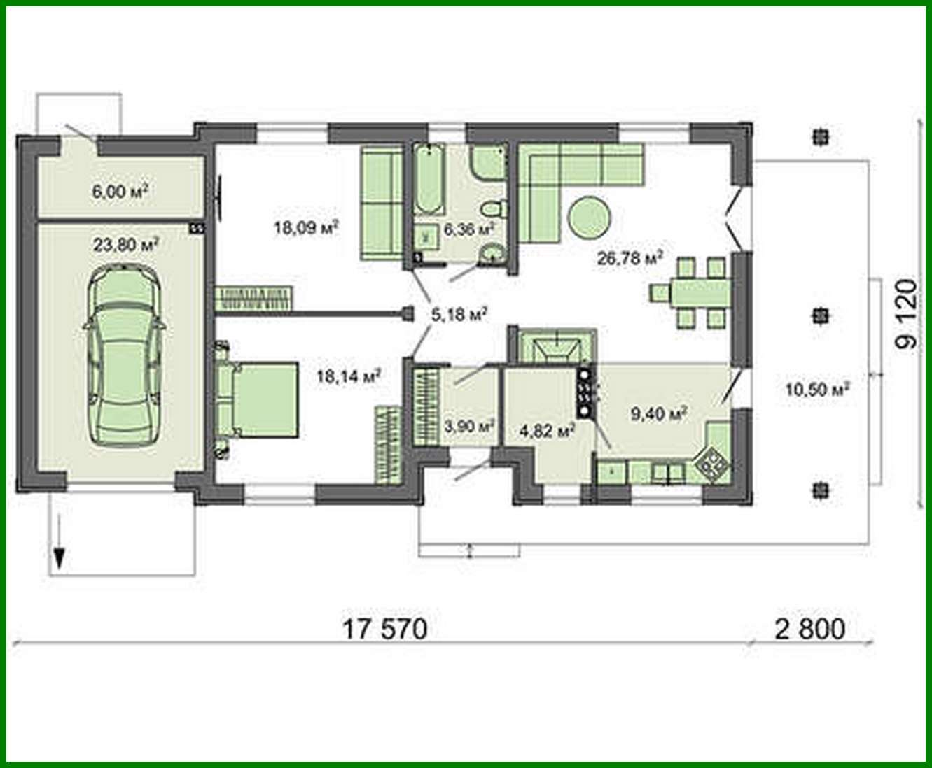 Visualization gallery - One storey house project
