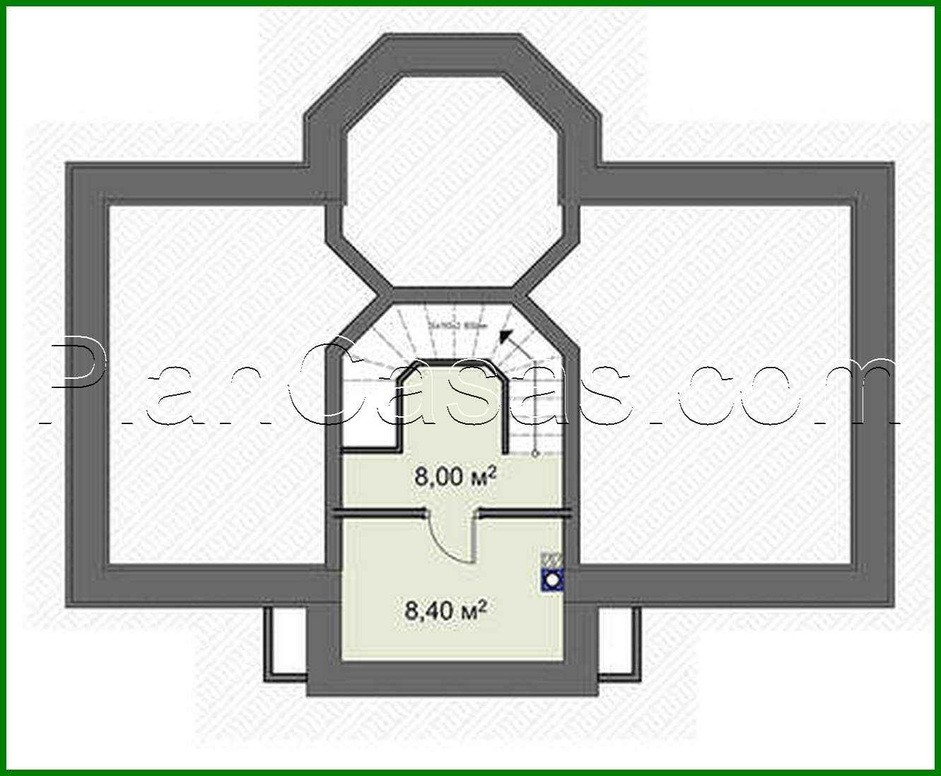 Visualization gallery - The project of a two-story house with an area of 167 square meters. m with bay window and second light