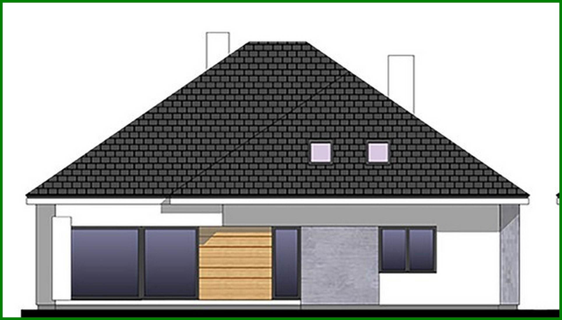 Visualization gallery - House project with exposed frontal garage