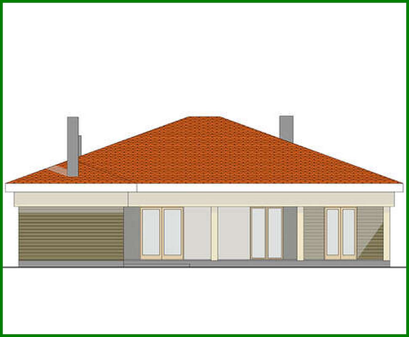 Visualization gallery - Architectural project of a house on several blocks