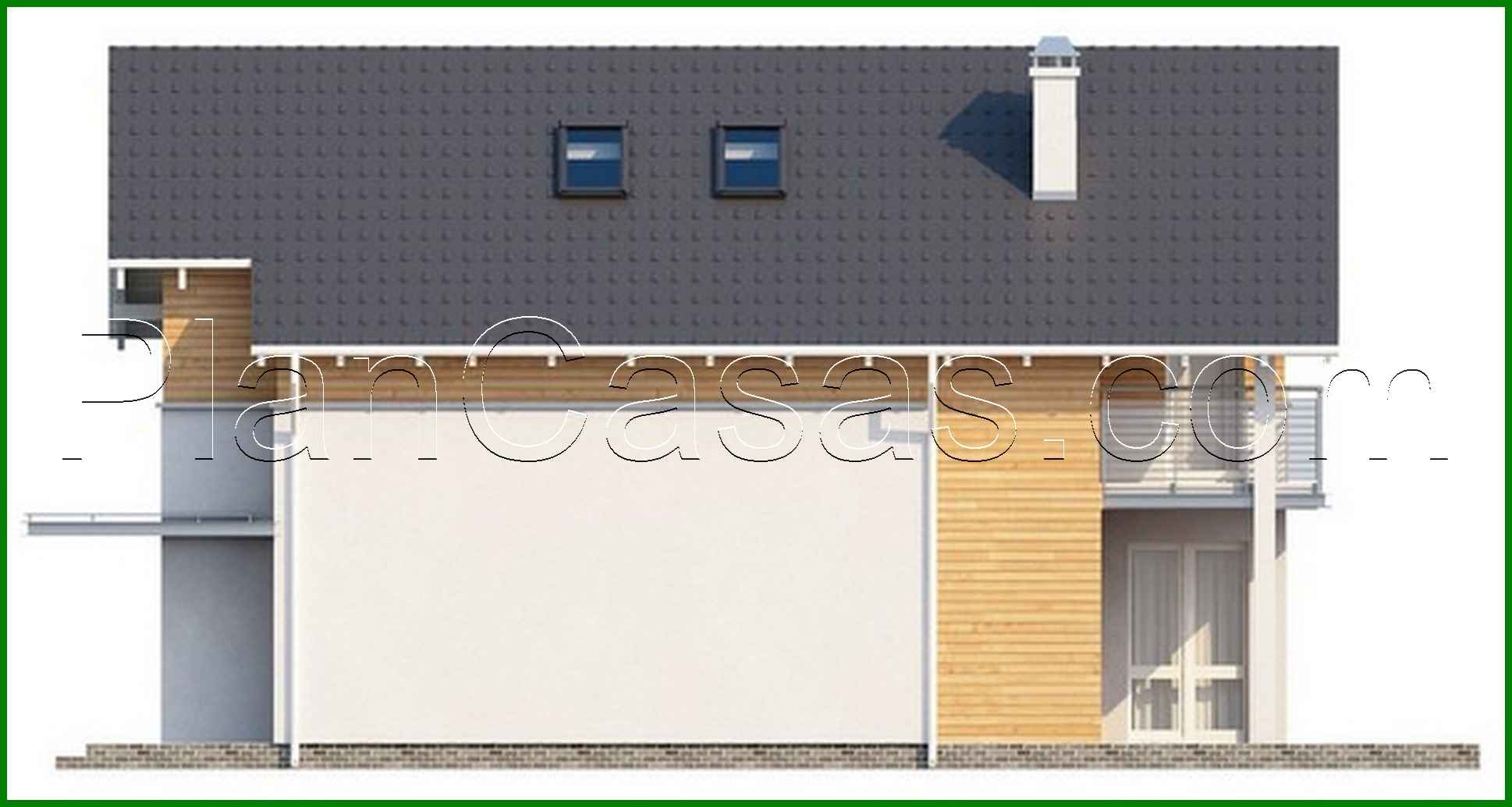 Visualization gallery - The project of a country energy-saving house for a narrow site