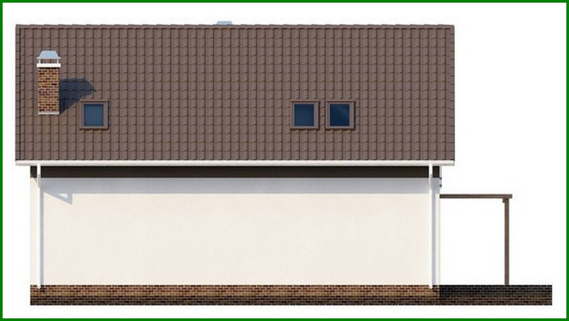 Visualization gallery - The project of a cozy house with a living area