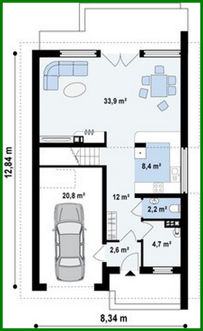 Visualization gallery - House project with attic and built-in garage