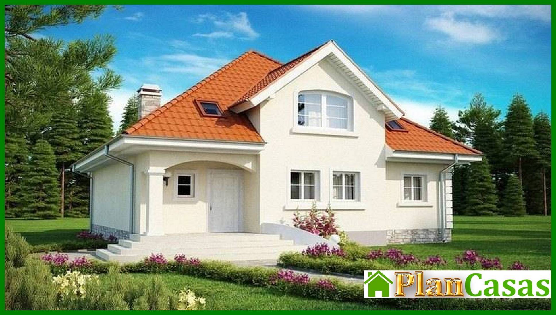 Visualization gallery - Cottage project with balconies