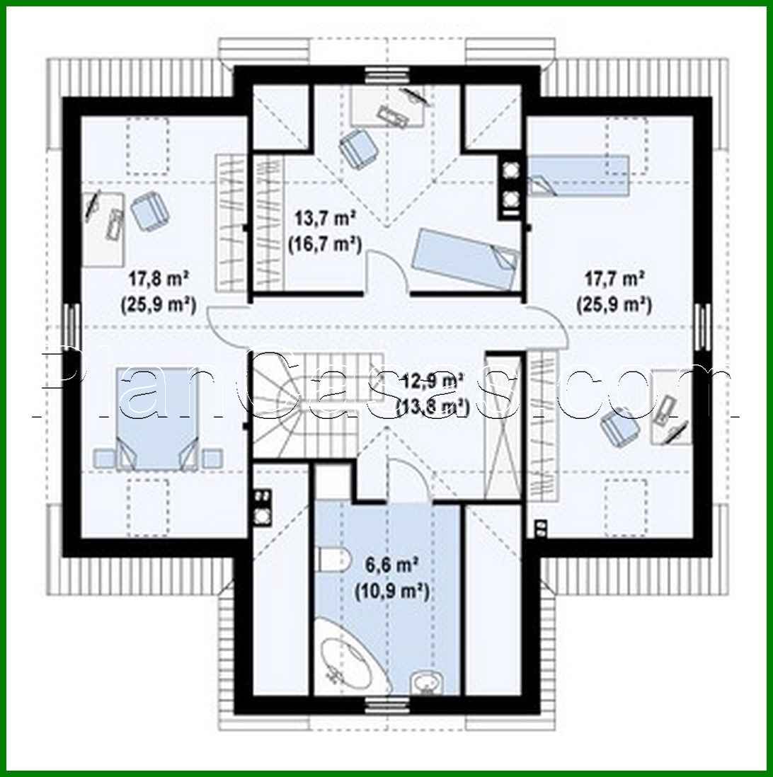 Visualization gallery - House project with an additional bedroom on the ground floor