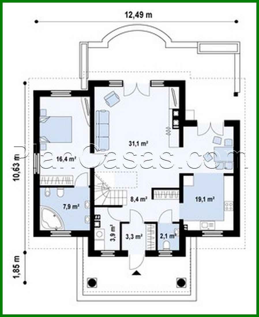 Visualization gallery - House project with an additional bedroom on the ground floor