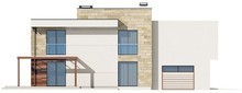 Visualization gallery - The project of a two-story mansion, made in a modern style