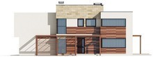 Visualization gallery - The project of a two-story mansion, made in a modern style
