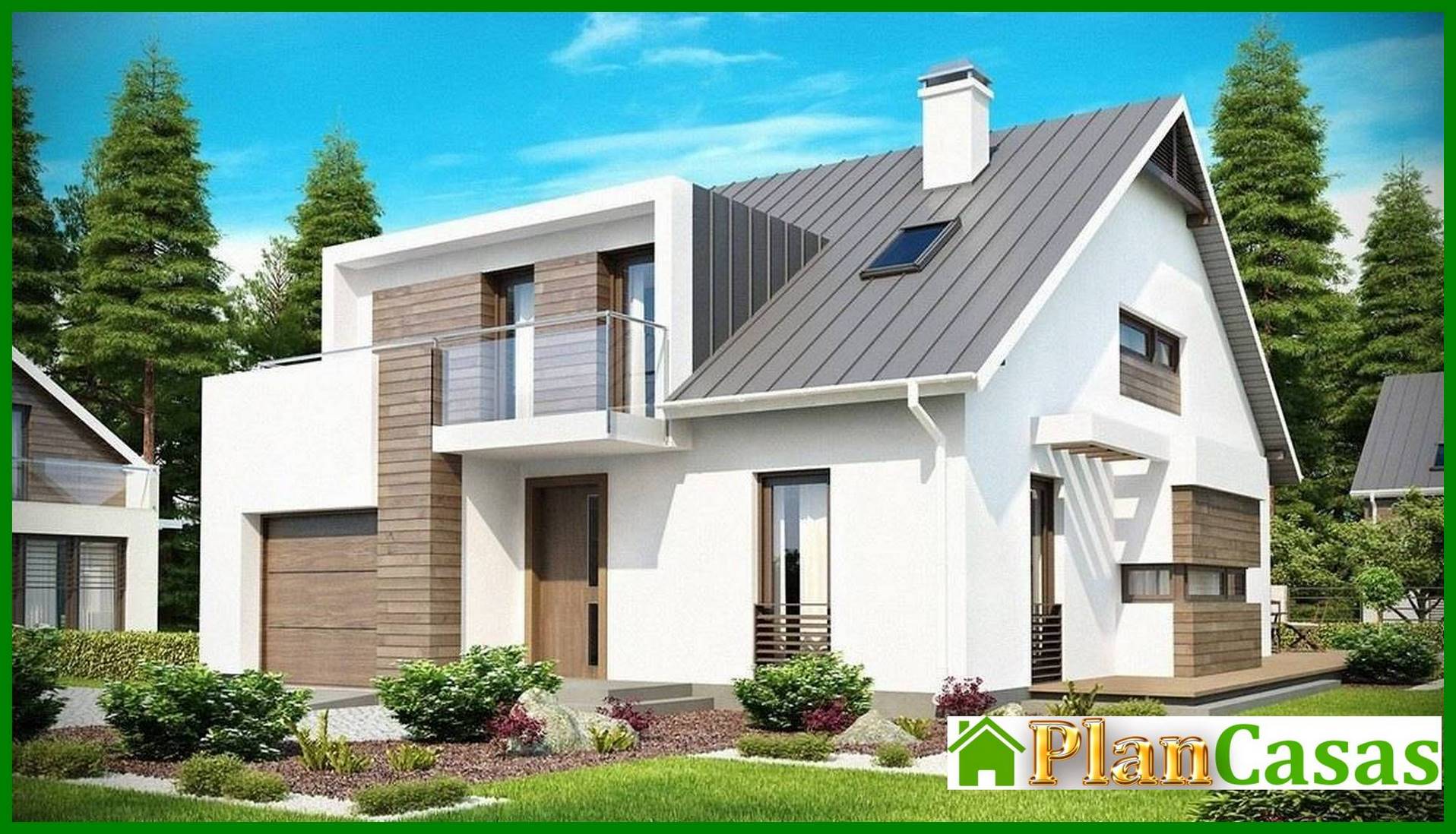 Visualization gallery - The project of a classic house with modern elements