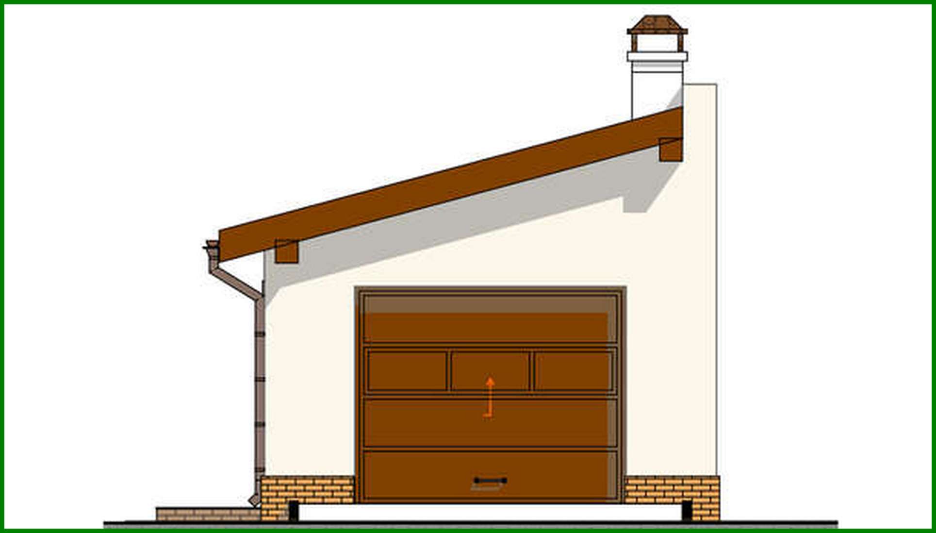 Visualization gallery - The project of a car garage with an area of 38 square meters. m