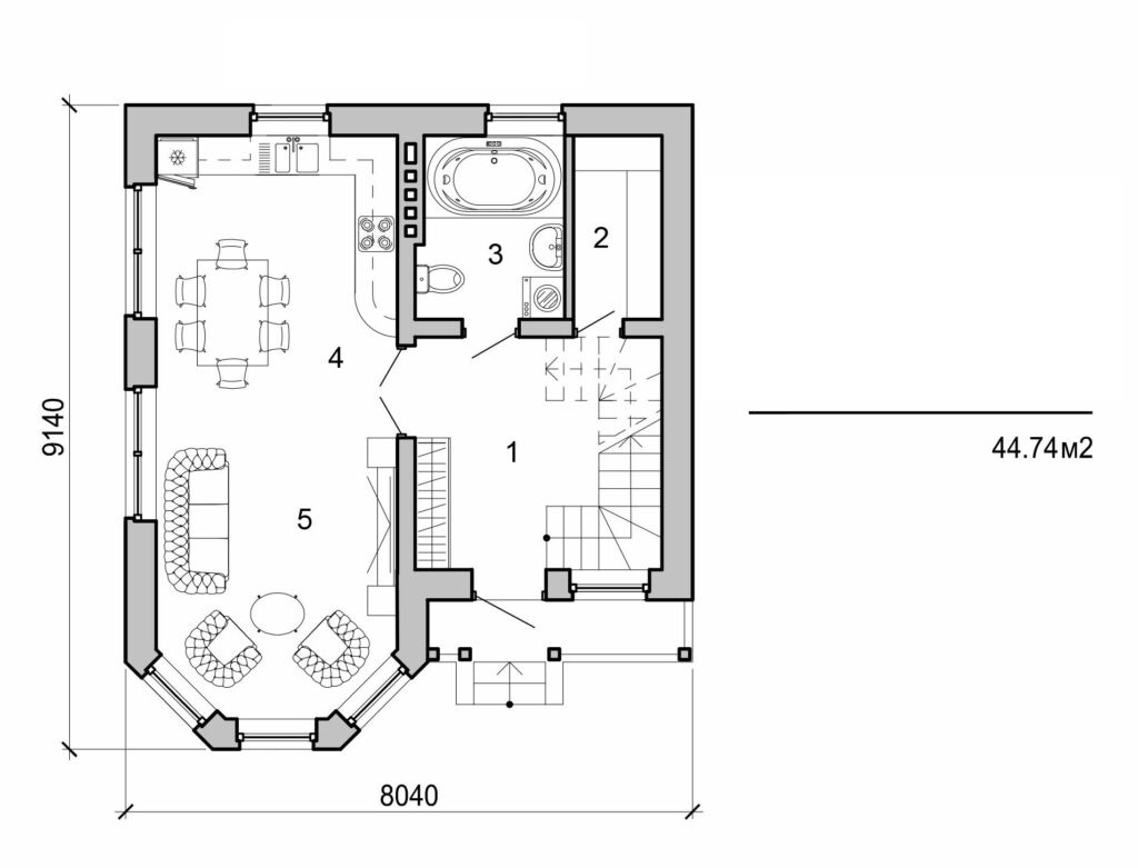 Visualization gallery - Two storey cottage