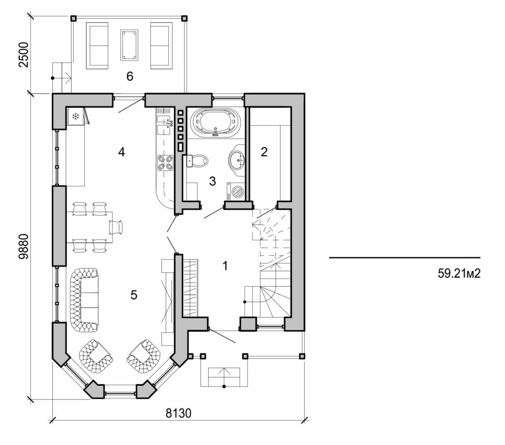 Visualization gallery - Two storey cottage