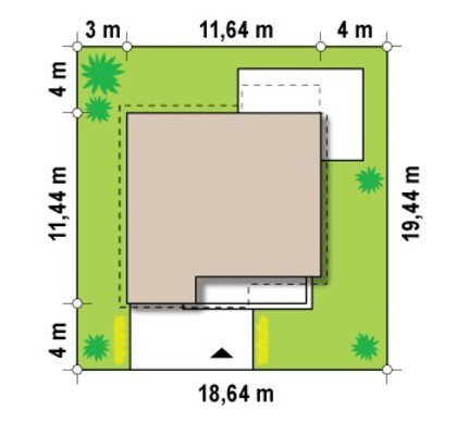 Visualization gallery - House project with attic, additional bedroom, glazed terrace