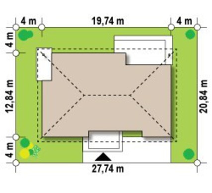 Visualization gallery - Four-bedroom cottage project