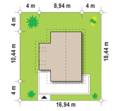 Visualization gallery - Two-story cottage for a narrow plot