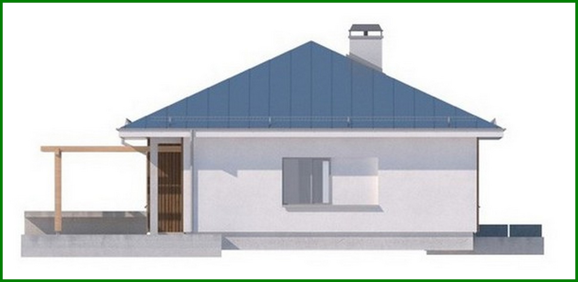 Visualization gallery - The project of a country house with a sloping roof