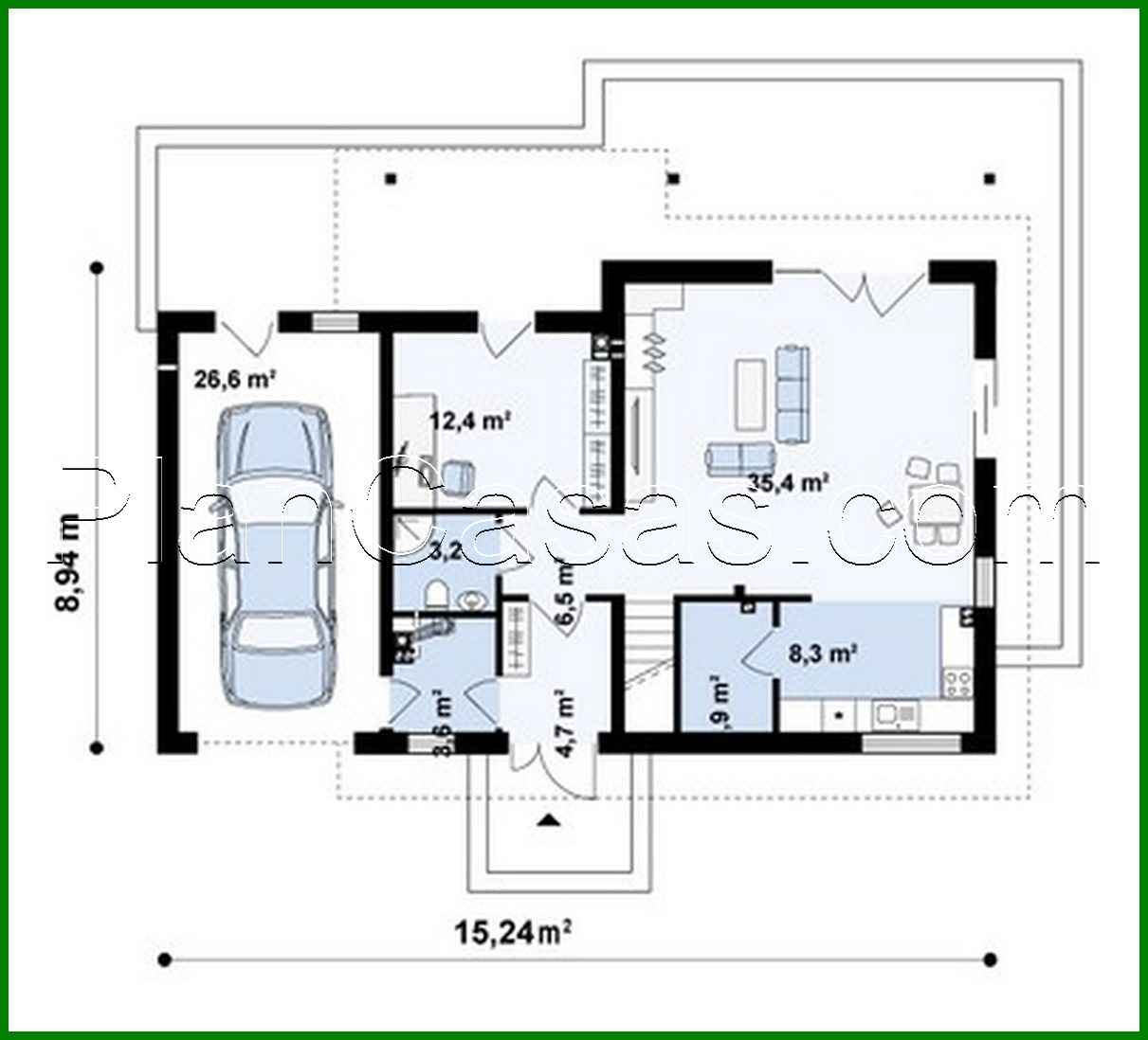 Visualization gallery - Project of a classic house with a terrace above the garage
