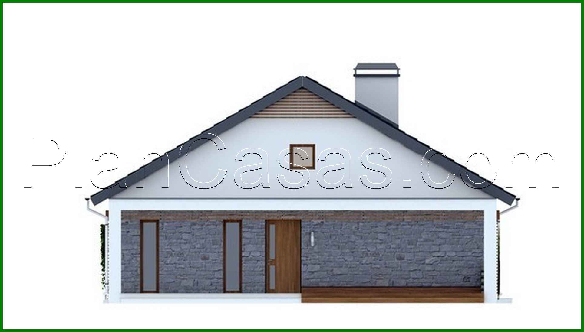 Visualization gallery - Single-storey house project with an additional frontal terrace