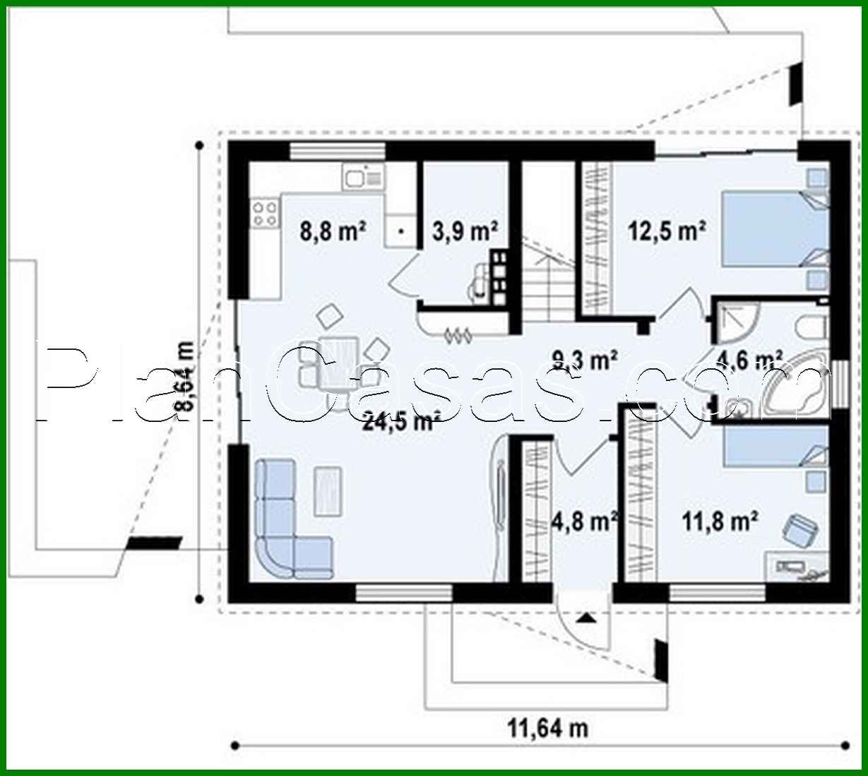 Visualization gallery - Project of a classic house of modern layout