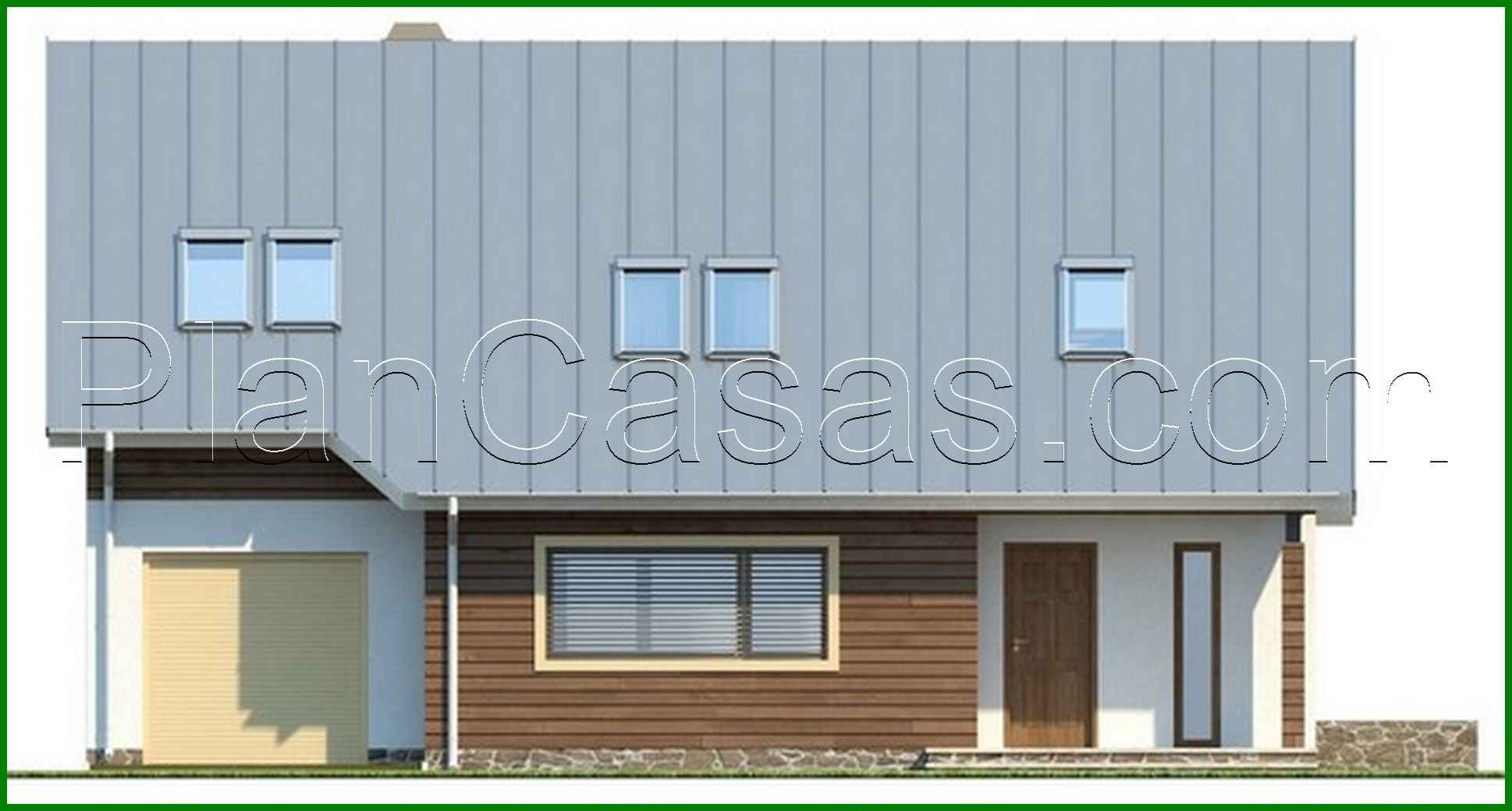 Visualization gallery - House project with an attic and an additional bedroom on the ground floor