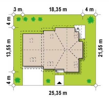 Visualization gallery - House project with an additional living room on the 2nd floor