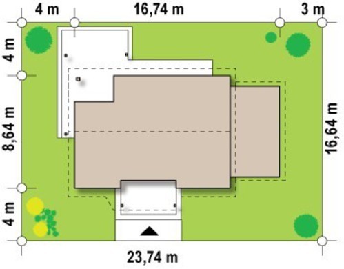 Visualization gallery - The classic project of a small country house
