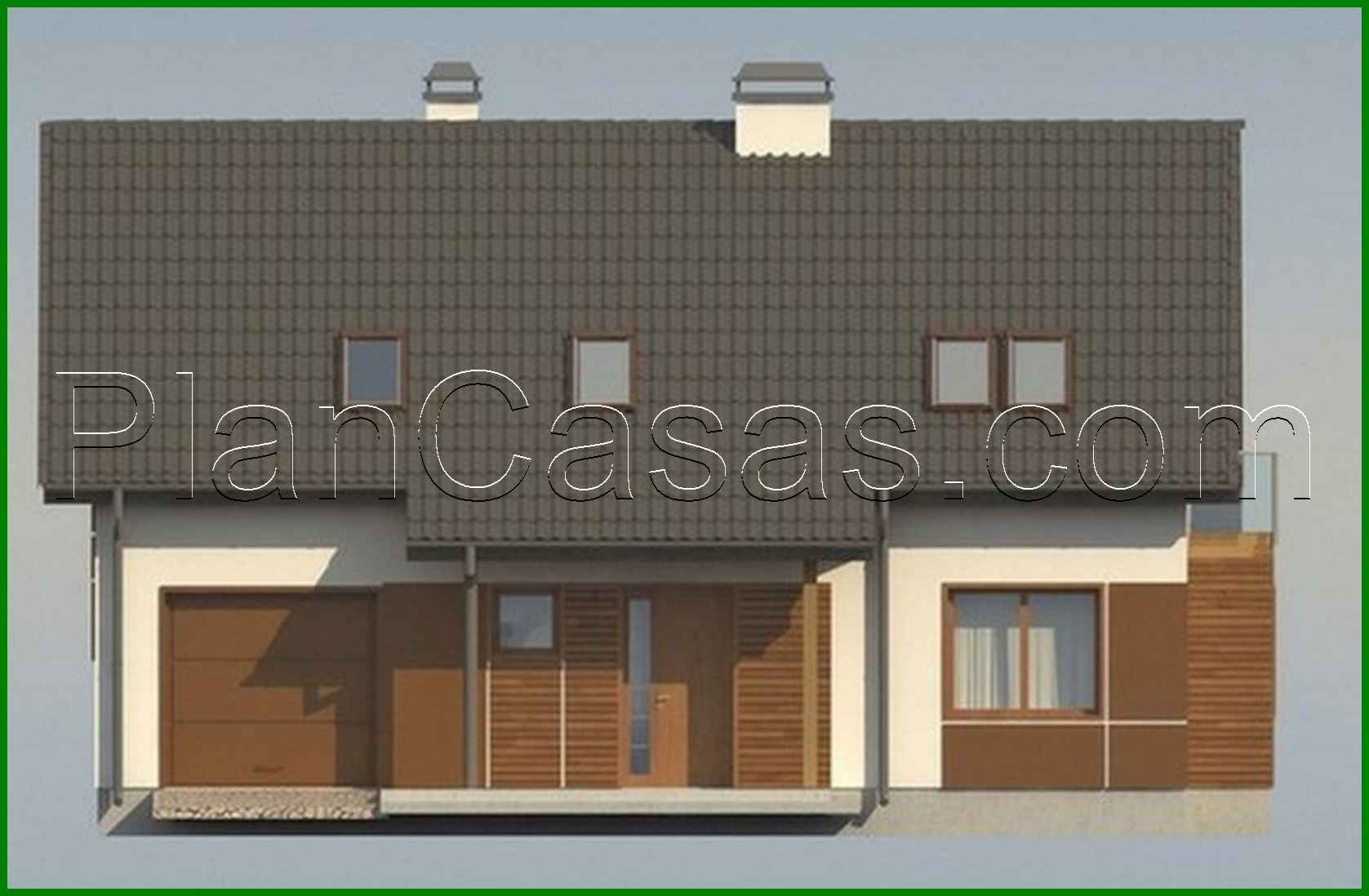 Visualization gallery - Project of a cottage with a garage