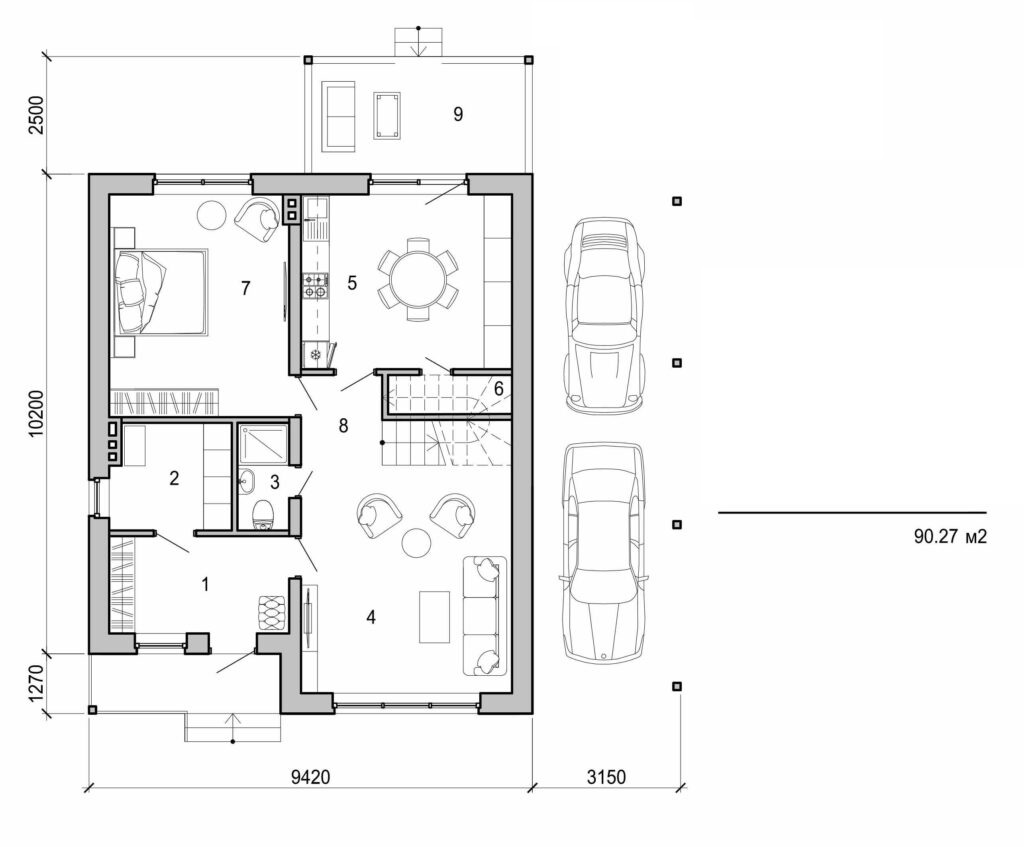 Visualization gallery - Two storey cottage