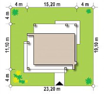Visualization gallery - A compact cottage project with an area of ​​103 square meters. m with a laconic exterior