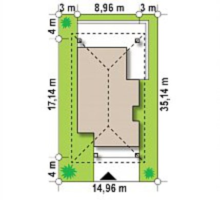 Visualization gallery - Plan of a small cottage on 89 square meters. m for seasonal living