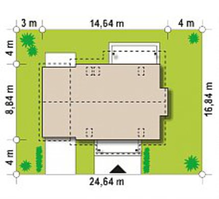 Visualization gallery - A beautiful house with gable roof