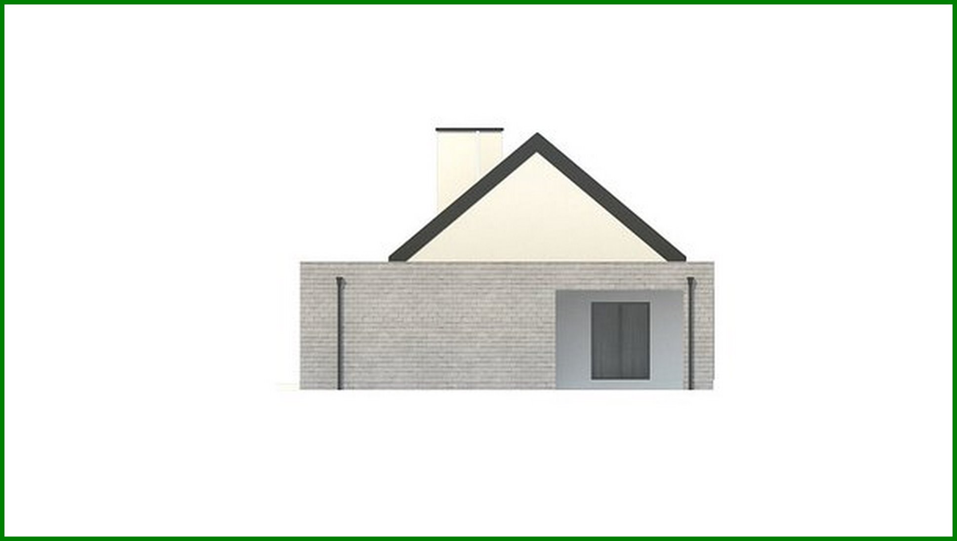 Visualization gallery - One-story classic house for a narrow plot