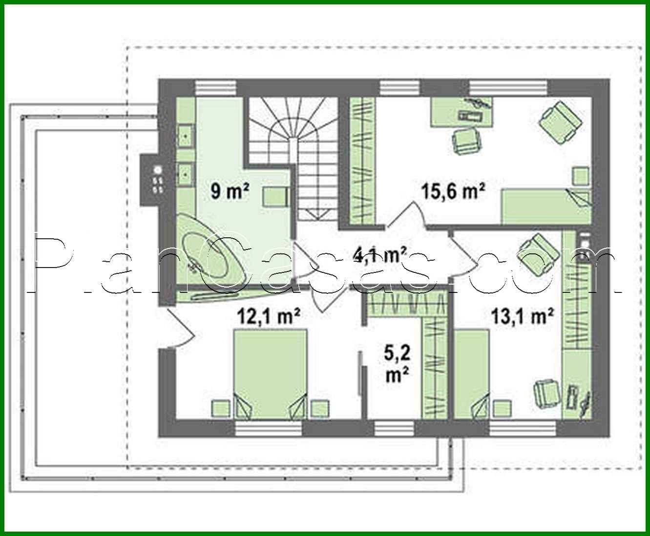 Visualization gallery - Small compact two-story house