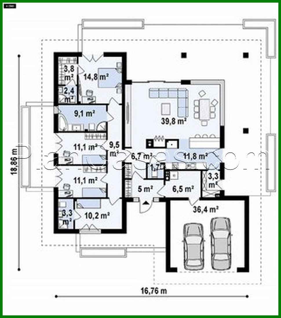 Visualization gallery - One-storey cottage 180 m2