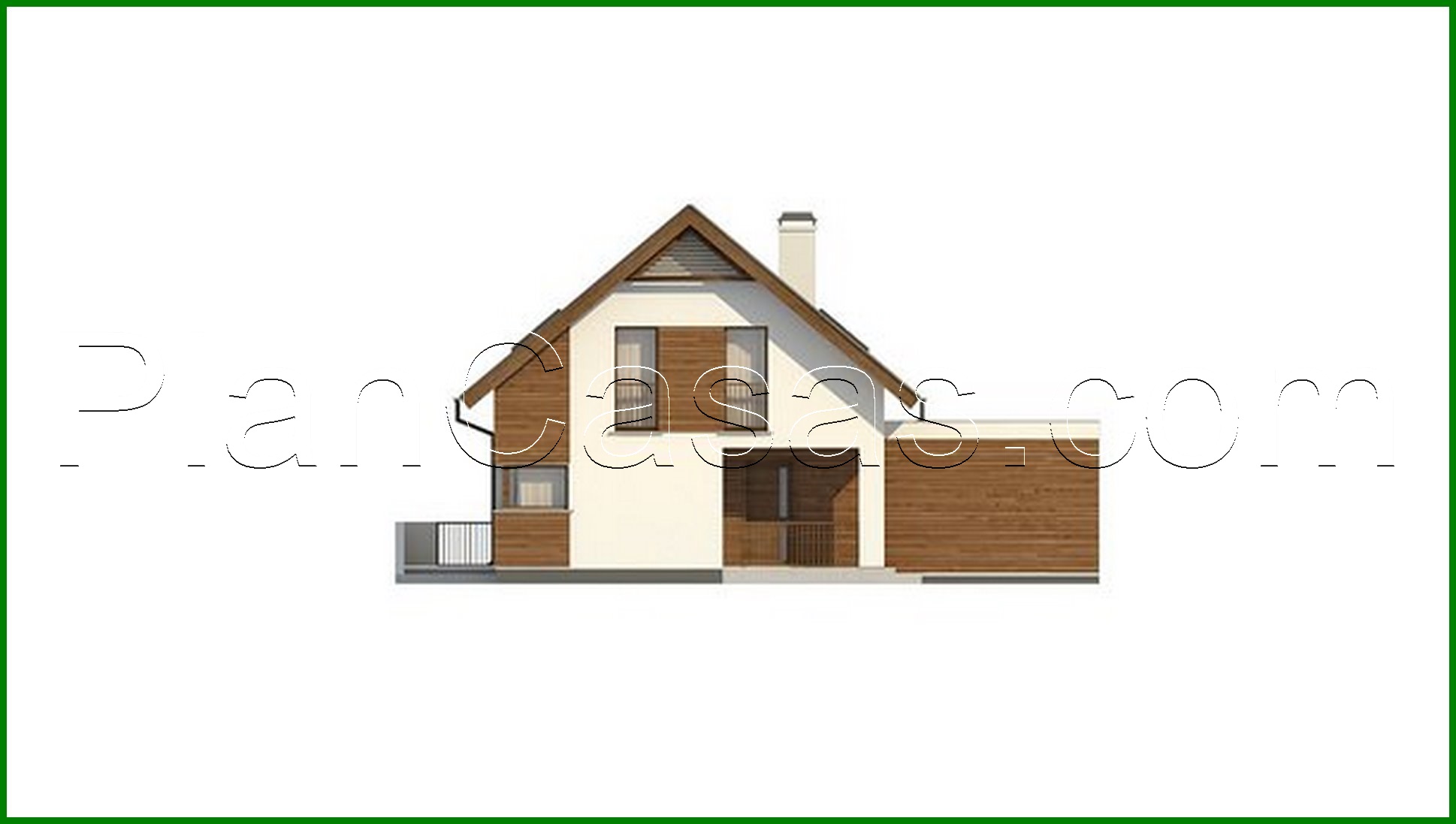 Visualization gallery - The project of a classic two-story cottage with a garage for two cars with an area of ​​more than 150 m²