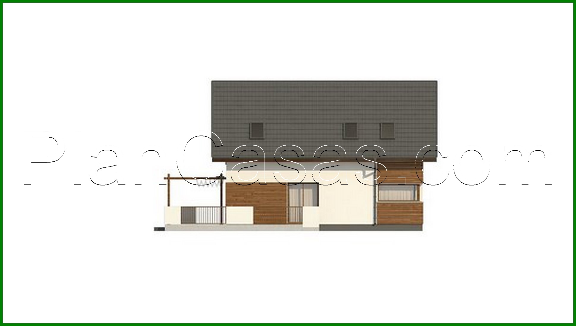 Visualization gallery - The project of a classic two-story cottage with a garage for two cars with an area of ​​more than 150 m²