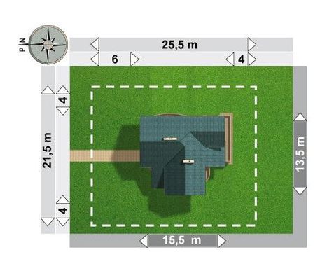 Visualization gallery - An interesting cottage project for an uneven plot