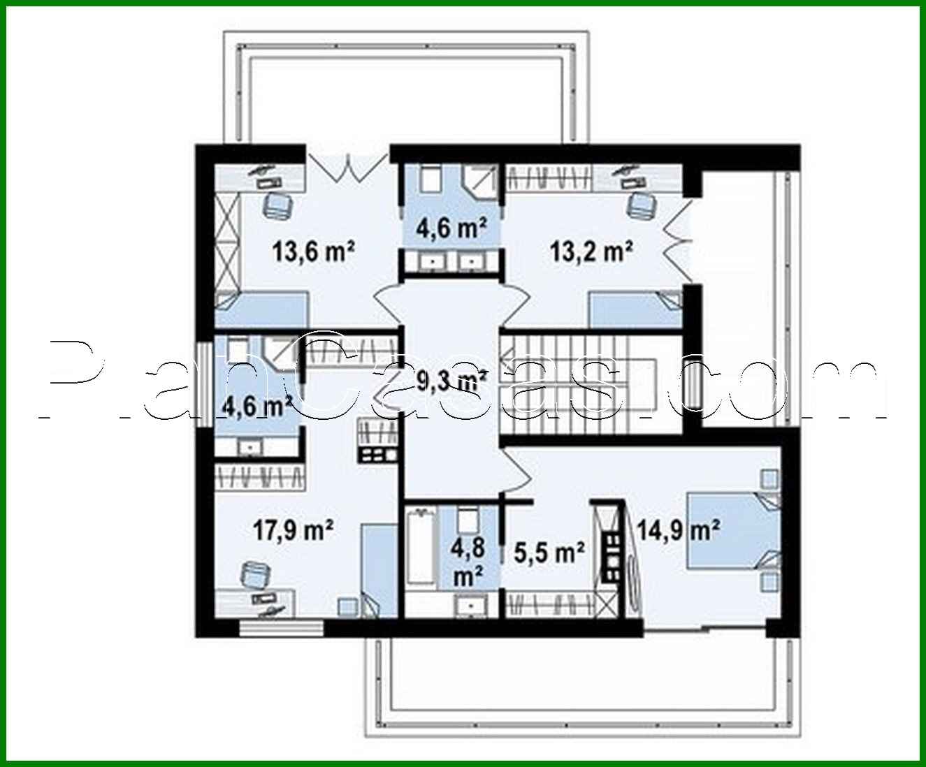 Visualization gallery - Attractive two-story house project with 1 car garage