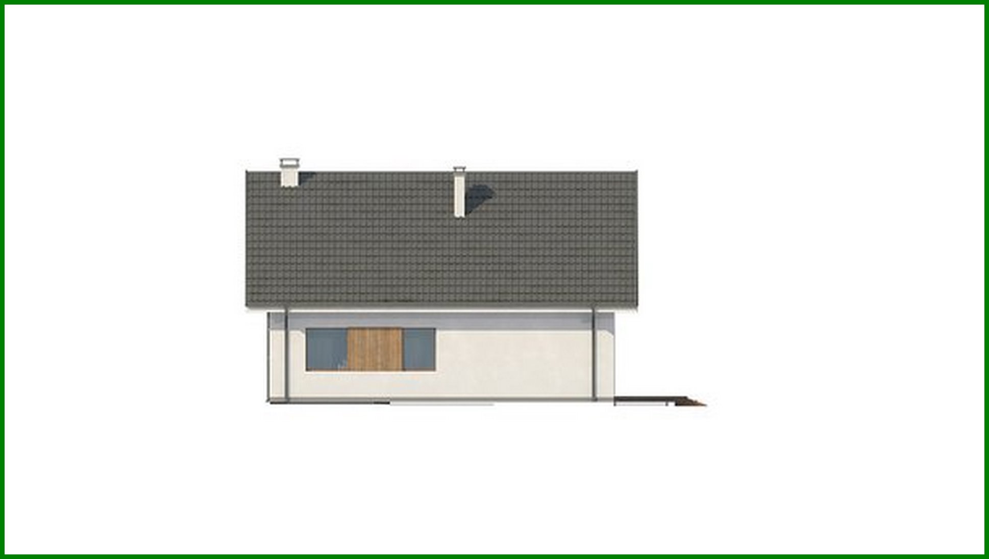 Visualization gallery - The classic project of a country estate with an attic and a garage
