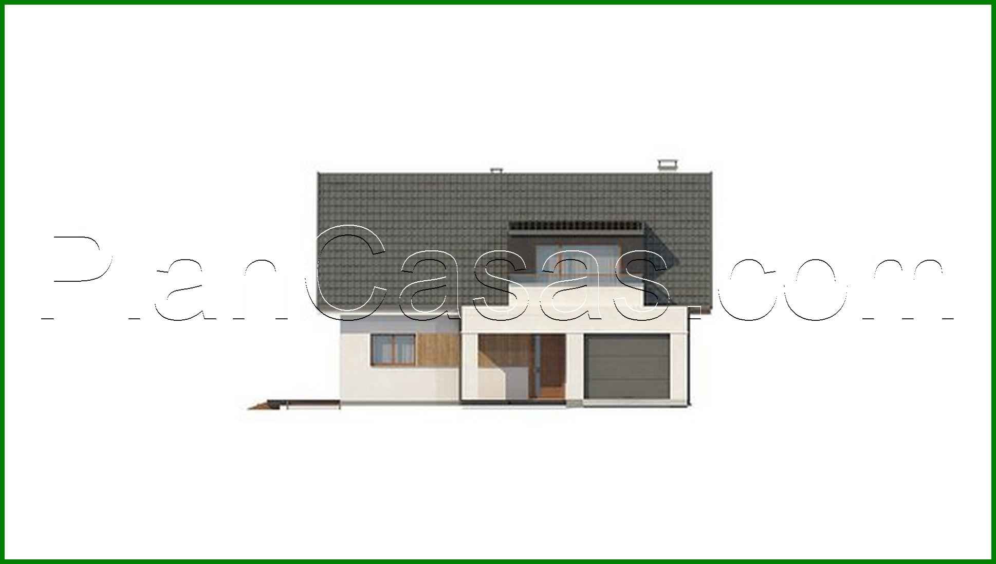 Visualization gallery - The classic project of a country estate with an attic and a garage