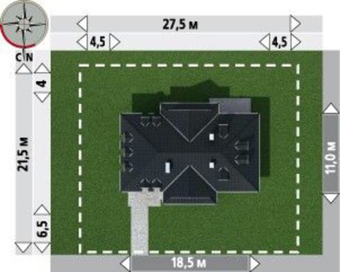 Visualization gallery - Original cottage with an attic and comfortable rooms