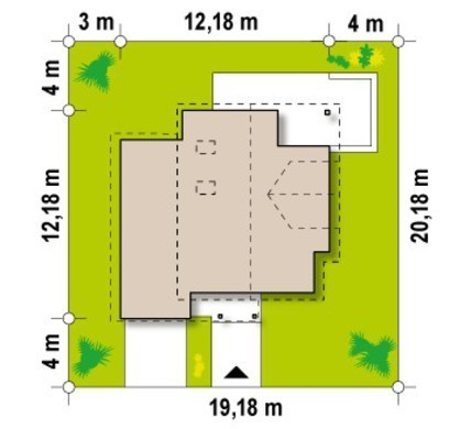 Visualization gallery - The project of the original cottage with an attic